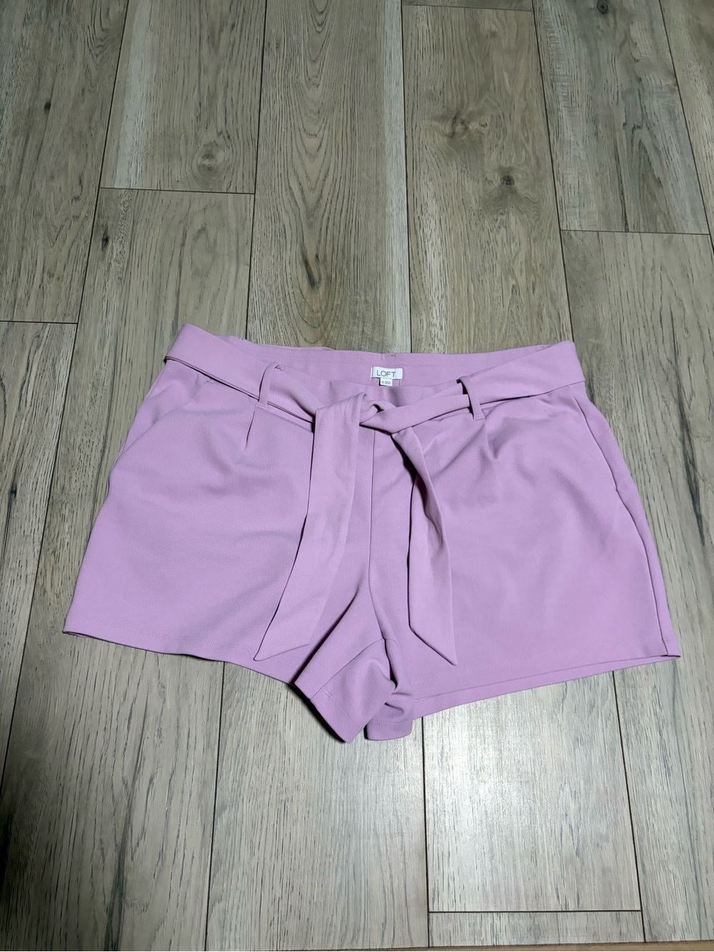 LOFT Lilac Tie-Waist High-Rise Women’s Shorts